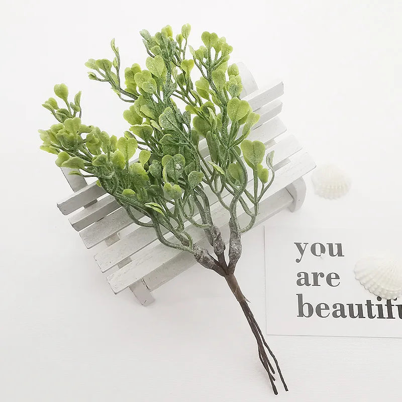 artificial plastic plants floristics for diy wedding decorative flowers wreath needlework brooch home decor christmas garland