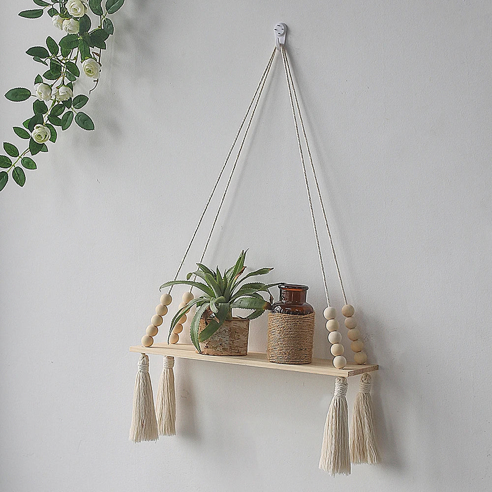 Hanging Shelves For Wall Room Home Decor  Macrame Shelf Wall Hanging Floating Shelf For Bedroom Living Room, Bathroom Gift