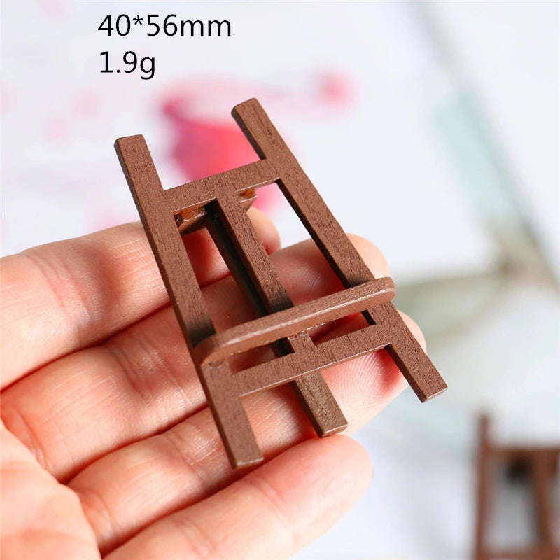 Wood Wooden Blackboard ABC Classroom School Furniture Education Models Figurines for 1/6 1/12 Dollhouse Kids Children Gifts Toys