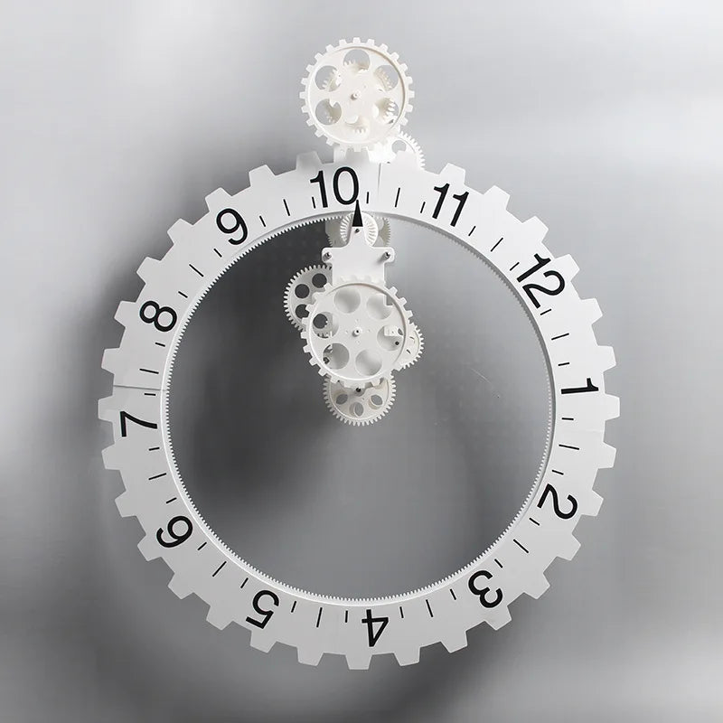 Classic Creative Home of the Continental Bell Gear Clock, Unique Amazing DIY Home Wall Clock, Admirable Rejor for Living Room