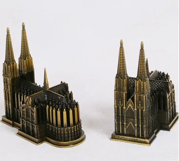 German Catholic cathedral building decoration technology office decor tower craft art adornment home decor Kirsite Model gift