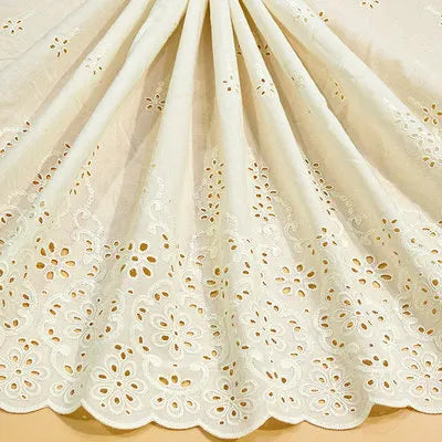 Cotton Lace Fabric for Home Furnishing, Soft Bed Accessories, Doll Skirt, Decorative Fabric, 43cm Width, RS3000