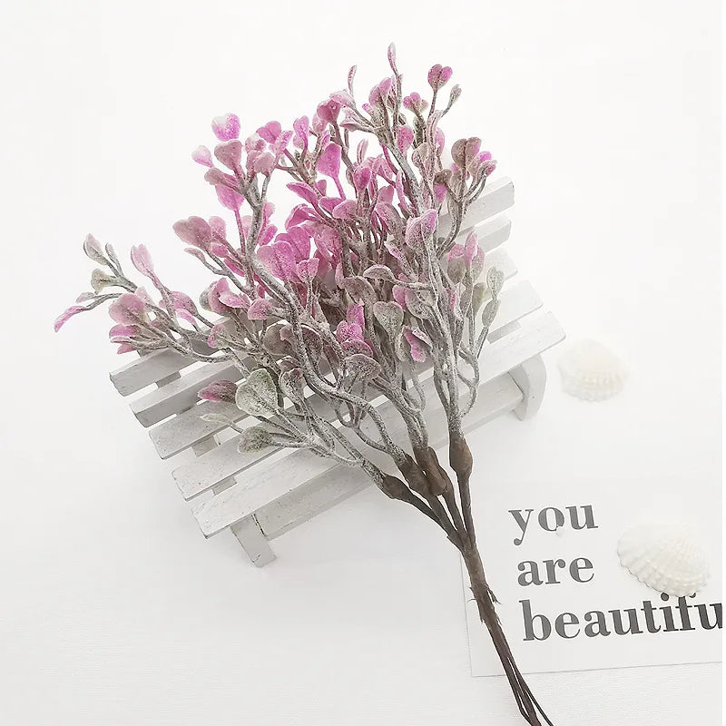 artificial plastic plants floristics for diy wedding decorative flowers wreath needlework brooch home decor christmas garland