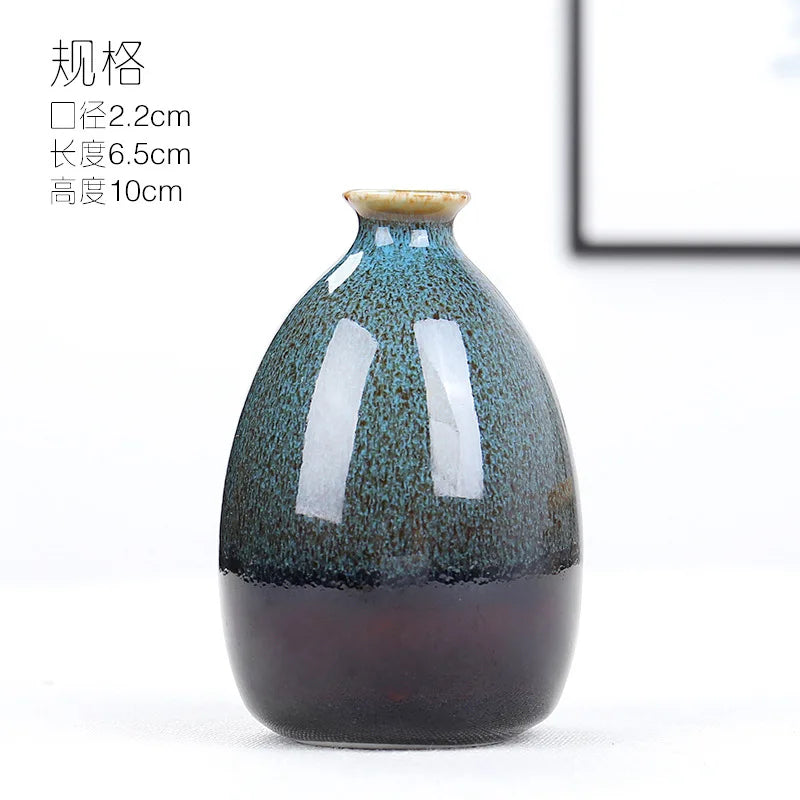 Modern Flower Vases For Homes Ceramic Vase Decoration Flower Glaze Flower Home Accessories Ceramic Craft Ornaments Green Plant