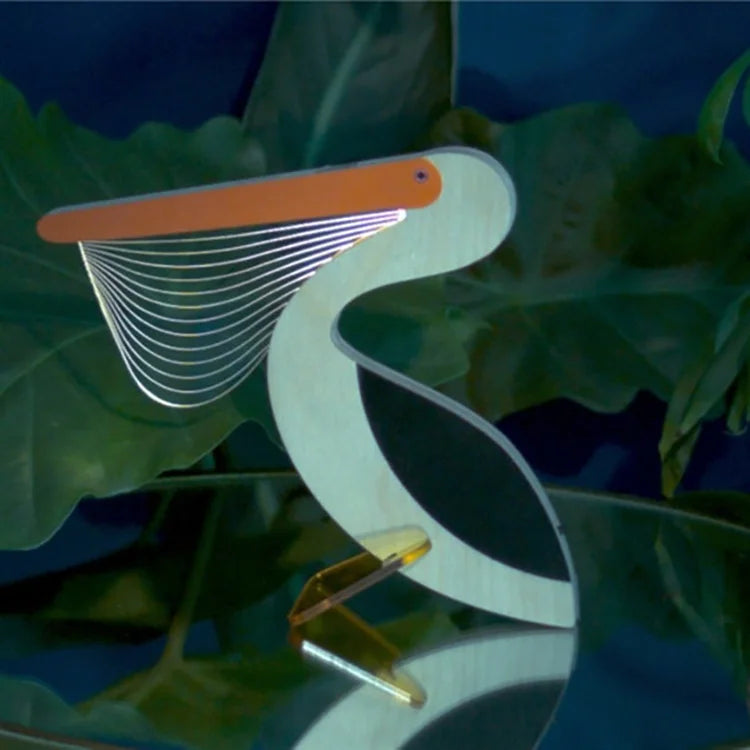 Creative Home Decorate Animal Luminous Ornaments Wood Acrylic Art Table Ornaments Pelican Sirius Whale Toucan Room Decor