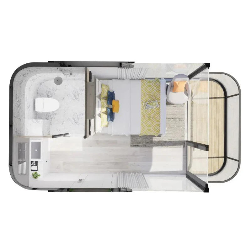 Prefab Houses Modern Tiny Home Backyard Outdoor Garden House Room Prefab Resort House