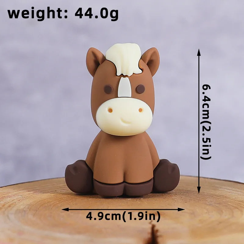 Farm Animals Cake Topper Farm Wooden House Yaks Ponies Sheep Piglets Chickens Cake Decorations Kids Birthday Party Supplies