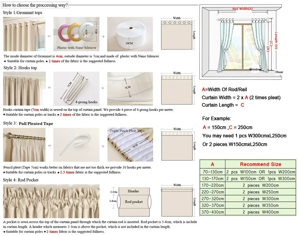 Modern Curtains for Living Dining Room Bedroom Simple European Style Artificial Cotton Printing Shading White
