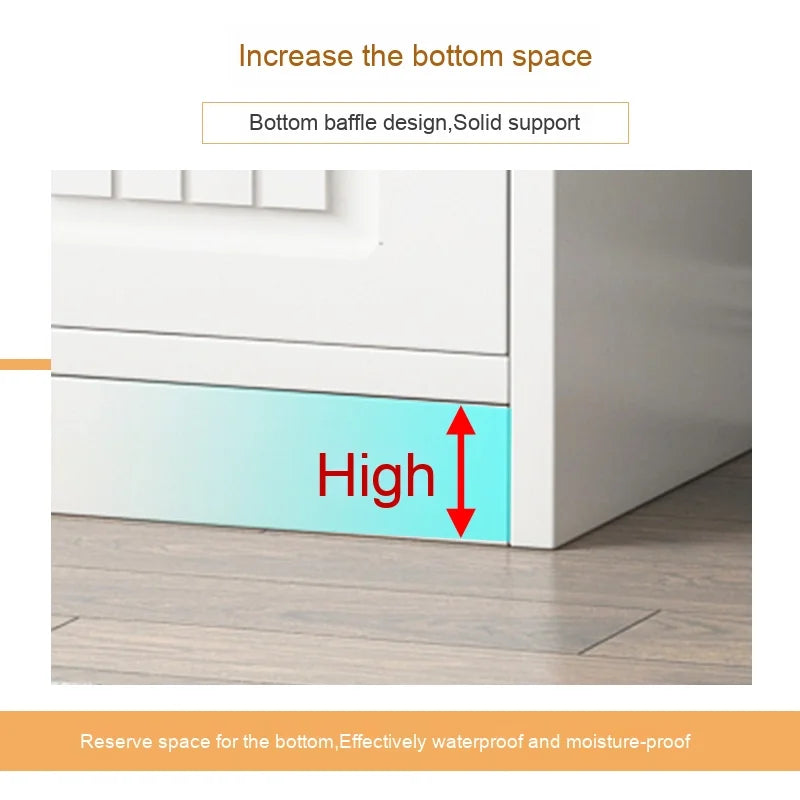 Simple Wooden Bookshelf Storage Rack Floor-standing Bookcase for Living Room Bedroom Office-Display Cabinet