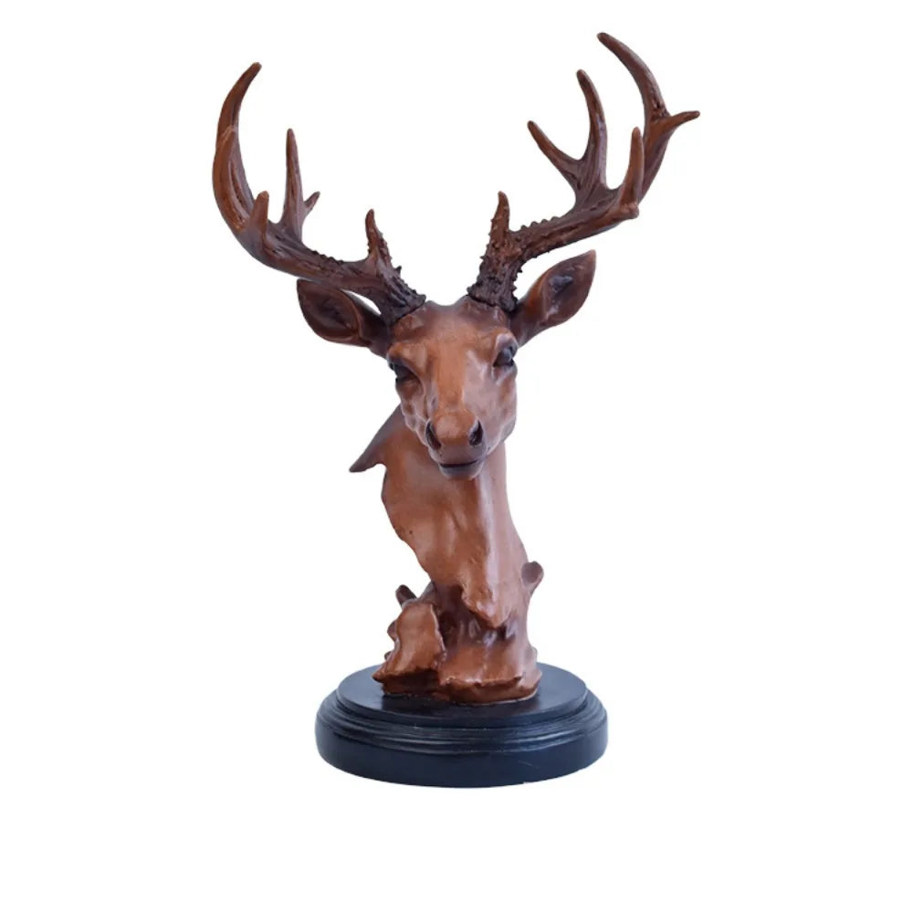 Desktop Ornament Resin Deer Ornament Modern Minimalist Deer Statue Decorative Animal Sculpture Entrance