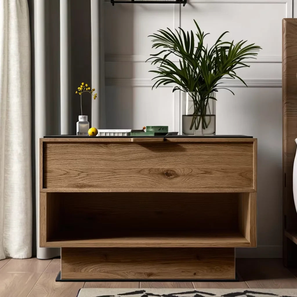 Customization Modern Home Furniture Bedroom Furniture American Style Wooden Open Nightstand