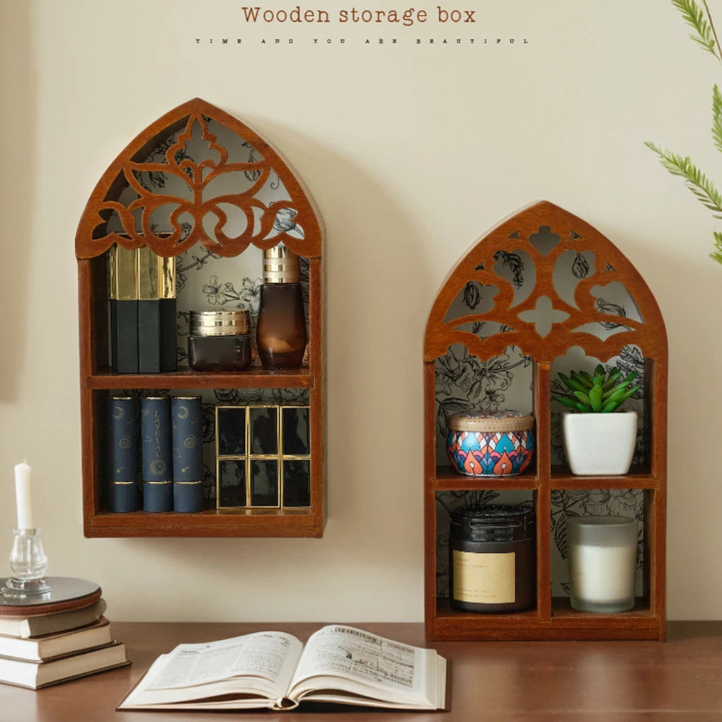 Storage Rack For Stylish And Organized Living Room Wooden Multi-layer Wall Storage Rack Display Rack