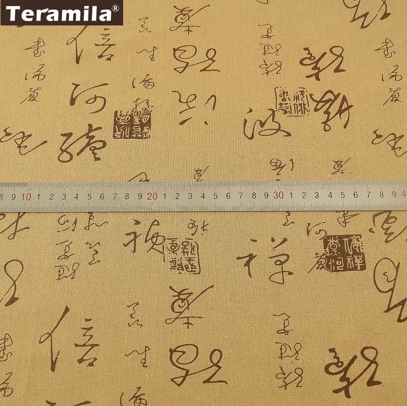 Map of the Word Canvas Linen Fabric TERAMILA Home Textile Tela Metro Sewing Material Tissu Tablecloth Pillow Curtain Cushion