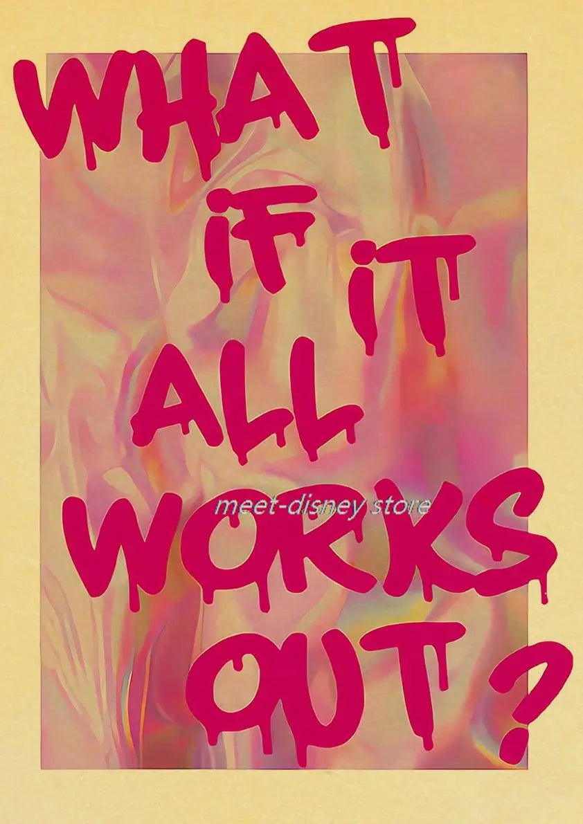 Maximalist Love Is A Way Of Being' Poster Pink Love Nostalgia Wall Art Living Creative Canvas Room Picture Home Painting Decor