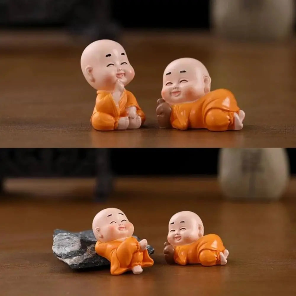 Creative Car Decoration Cute DIY Resin Crafts Micro Landscape Small Ornament Buddha Ornaments Garden Trinkets Mini Figurine