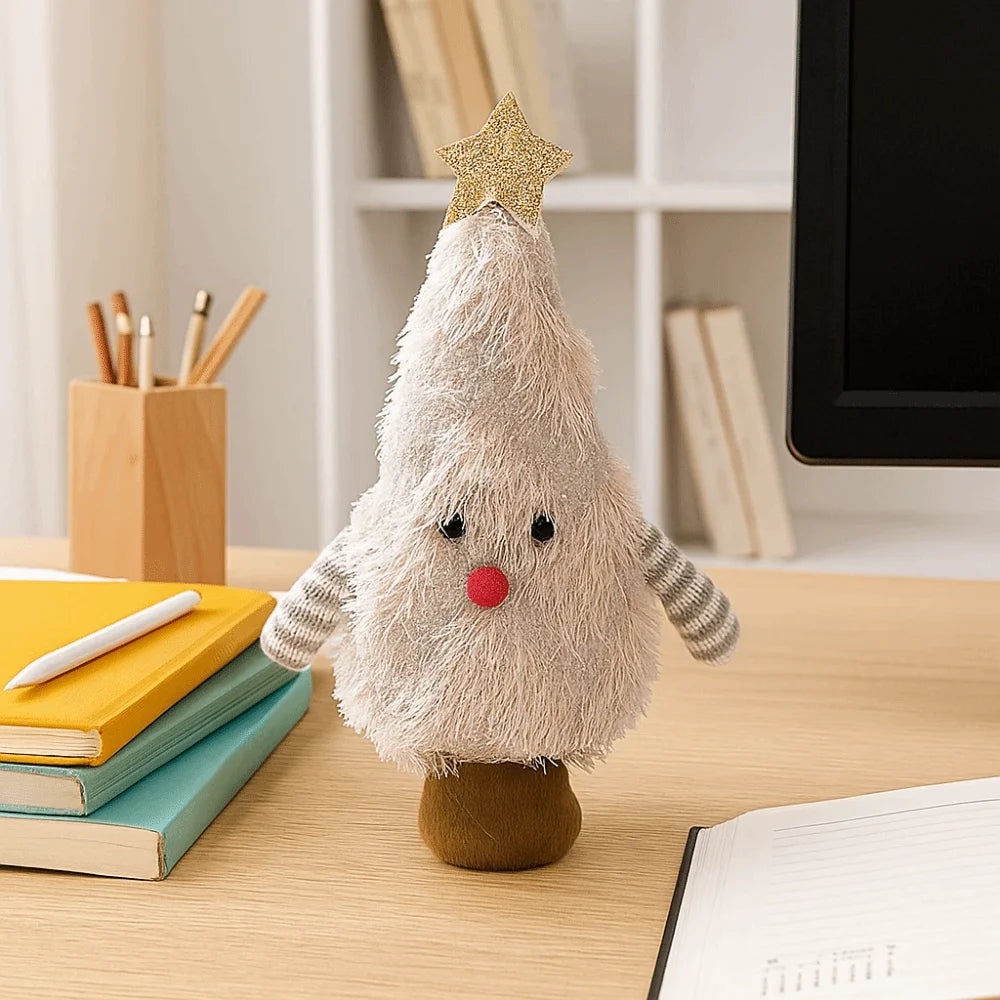 Home Decor Handmade Christmas Tree Decoration Soft Decorative Xmas Desktop Ornament Creative Cartoon Christmas Doll Kids Gift