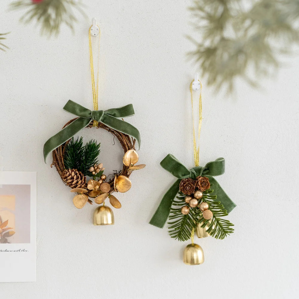 Festive Decor Red Christmas Ornaments New Year Accents Cheerful Charm Easy Installation Indoor Hanging Options