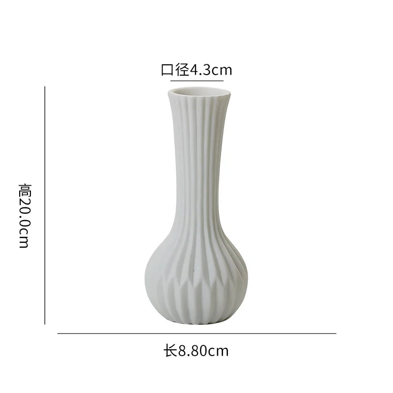 Home High-End Sensory Embryo Flower Vase Interior Decoration Ceramic Vase Artistic Decoration Desktop Flower Vase