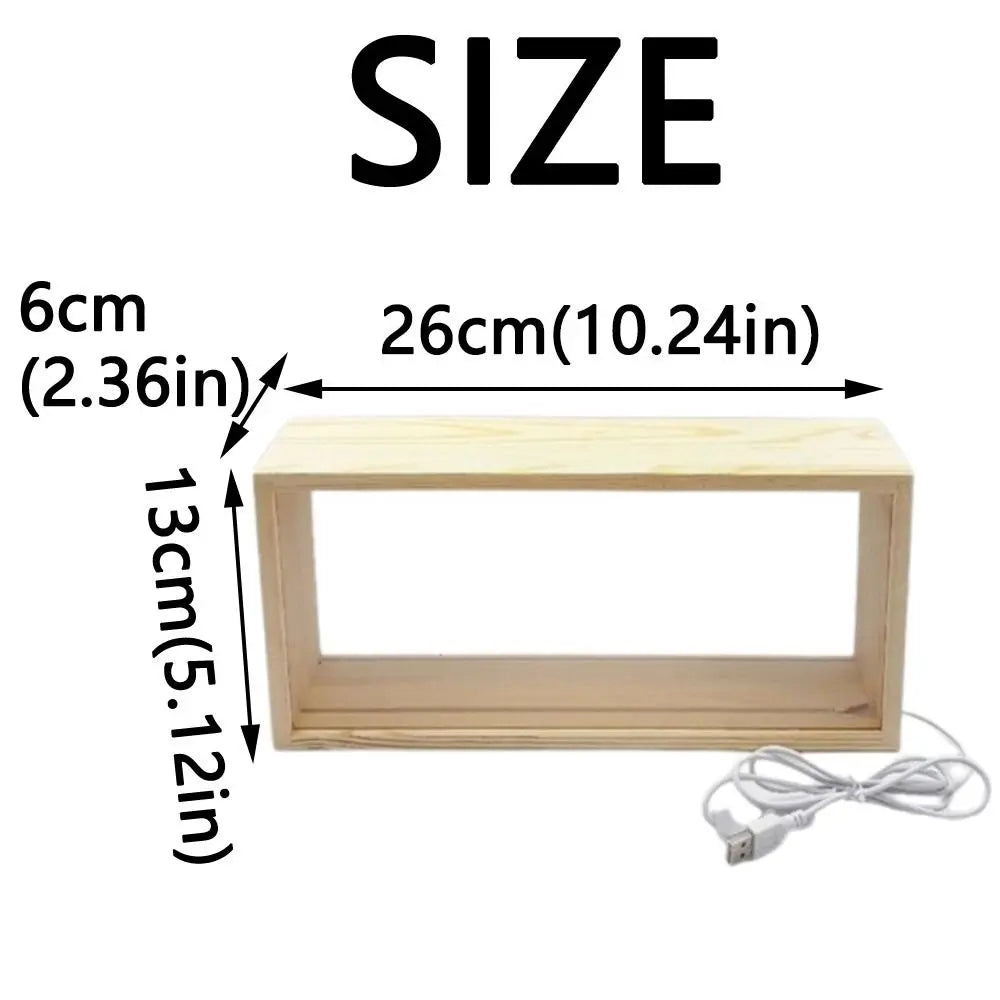 Decorative Creative Shadow Box Frame DIY Empty 3D Picture Frame Handmade Double-Sided Display Doll Display Stand Home Ornament