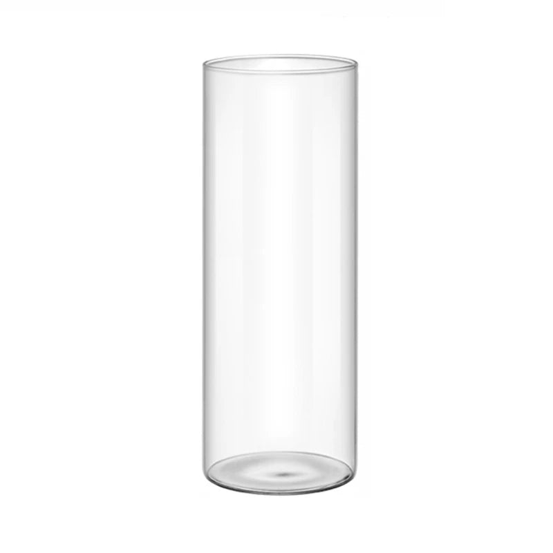 Modern Clear Glass Flower Vase Glass Cylinders Vase Florals Container Flower Vase Elegant Table Centerpieces Decorations