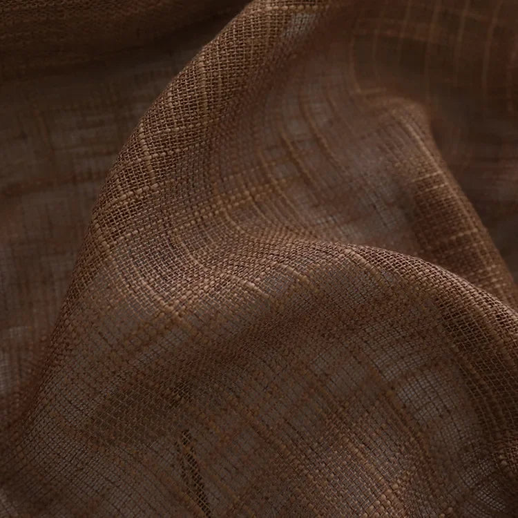 Fashion Modern Curtains for Living Dining Room Bedroom Simple Solid Color Cotton and Linen Fabric Curtains Can Be Used Door