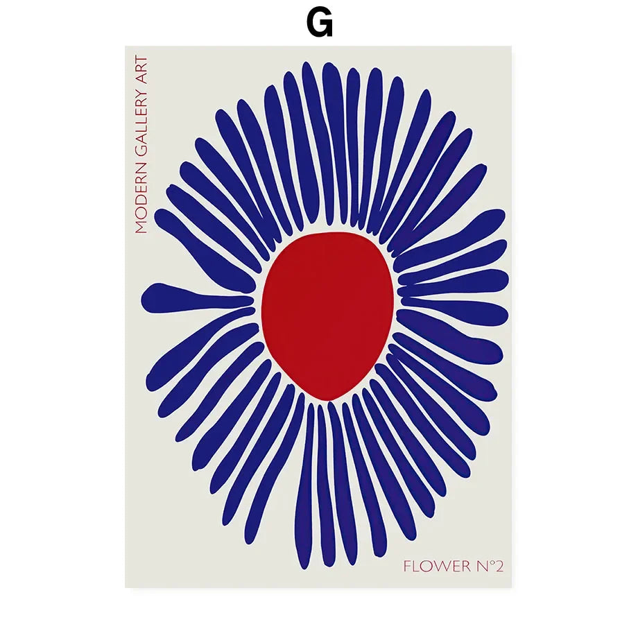 Abstract Flowers Wall Art Posters Gallery Prints Canvas Decorative Painting Wall Decoration Mural Pictures Living Room Decor