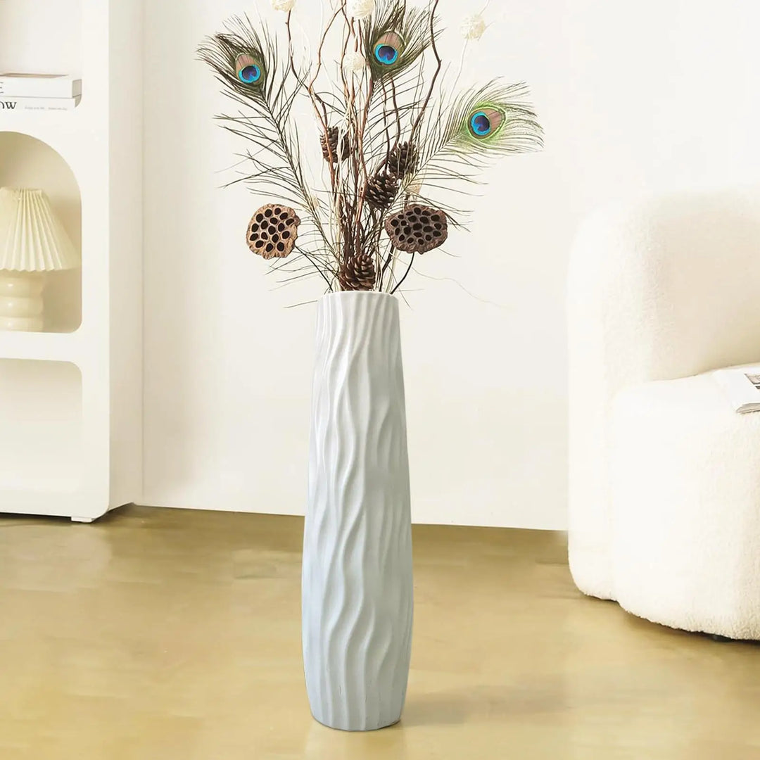 22.83inch Floor Vase Dried Flower Vase Modern Large Centerpieces Decoration for Wedding Farmhouse Home Workplace Kitchen Living