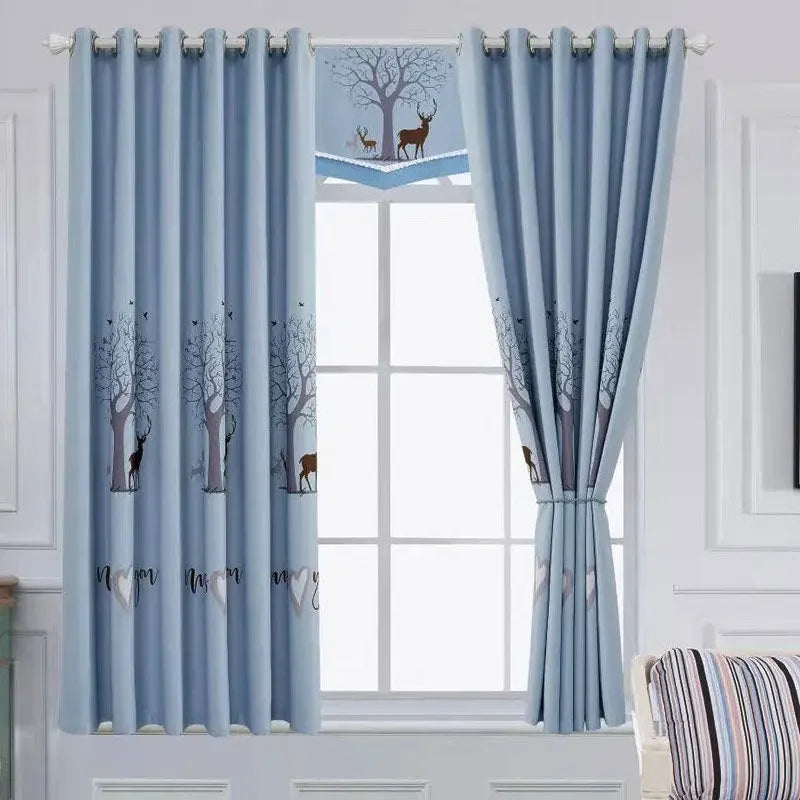 20 models of Modern  full blackout curtains thick short for Living Room Window curtain Bedroom kitchen  short curtain Specials