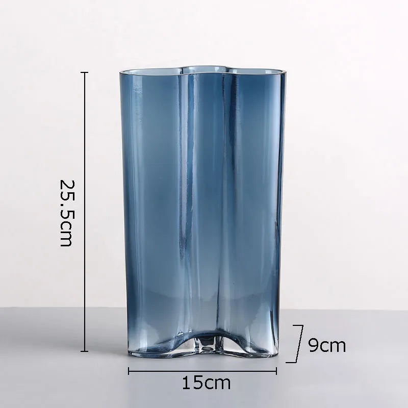 Hydroponics Glass Vase Simple Transparent Flower Pots Decorative Arrangement Desk Decoration Floral Vases Modern Decor