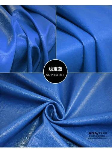 Artificial Leather Fabric Texture Soft Leather Micro Elastic Suit Clothing Designer Wholesale Cloth for Diy Sewing Material