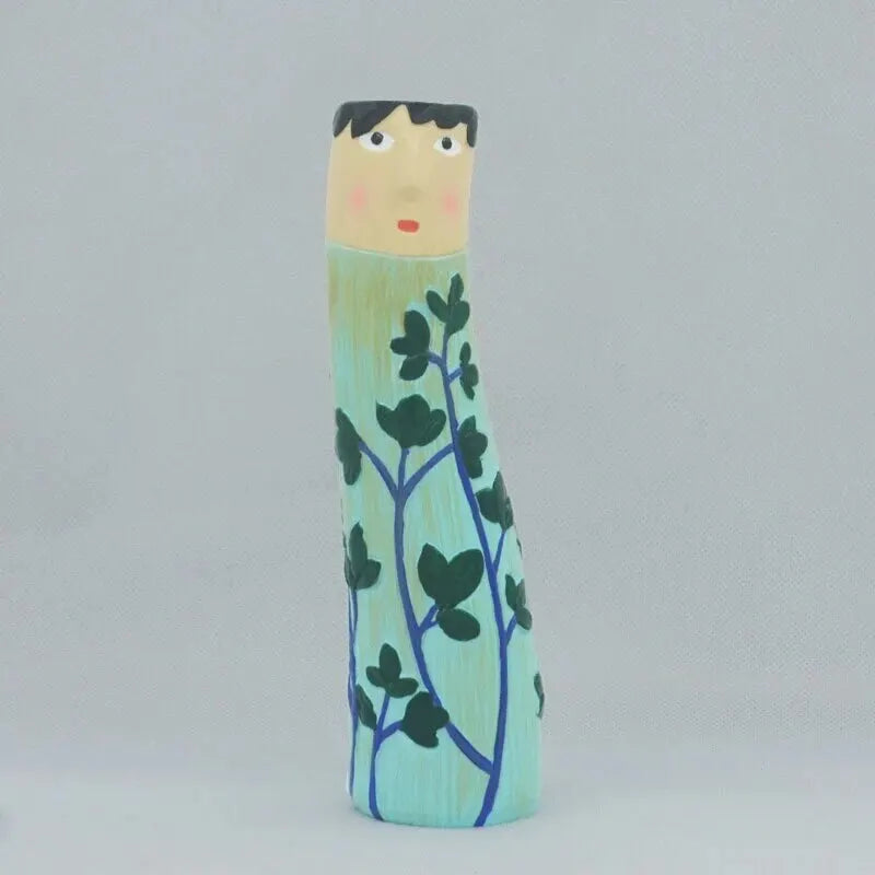 Bohemian Family Face Vase Handmade Resin Dried Flowers Home Decor Vase Crafts Bathroom Bookshelf Living Room Decoration