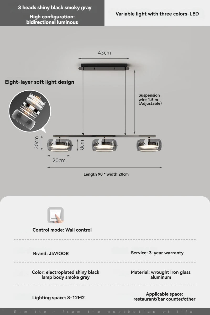 Simple And Modern Led Pendant Lights For Home Decoration Dining Rooms Bedrooms Dining Tables Table Lights Bar Lighting Fixtures