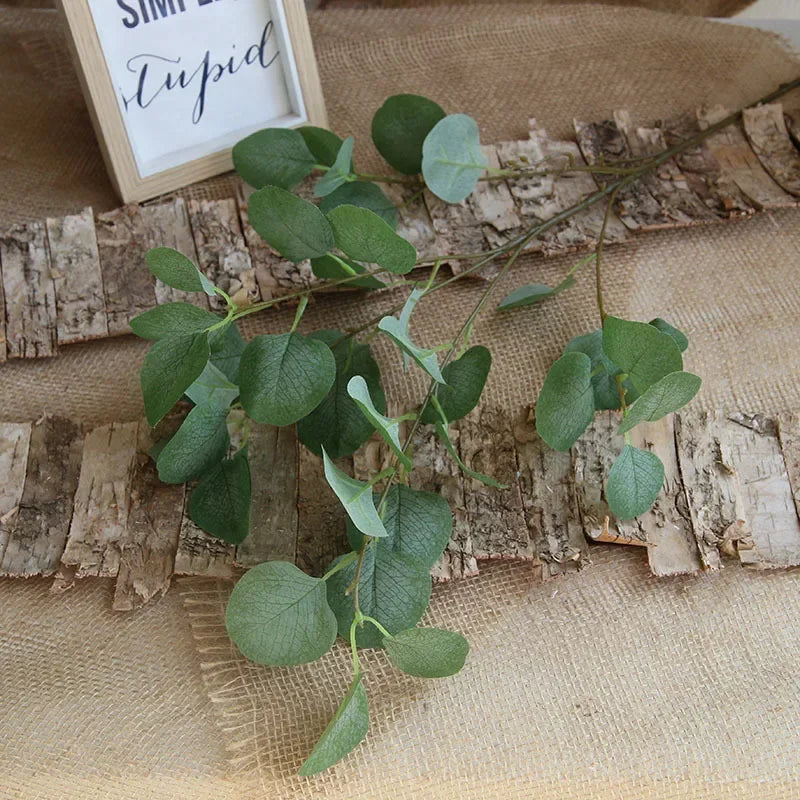 Artificial Plants Italian Ruscus Greenery Stems Spring Faux Shrub Bushes Green Leaves for Wedding Arch Bouquet Home Decor