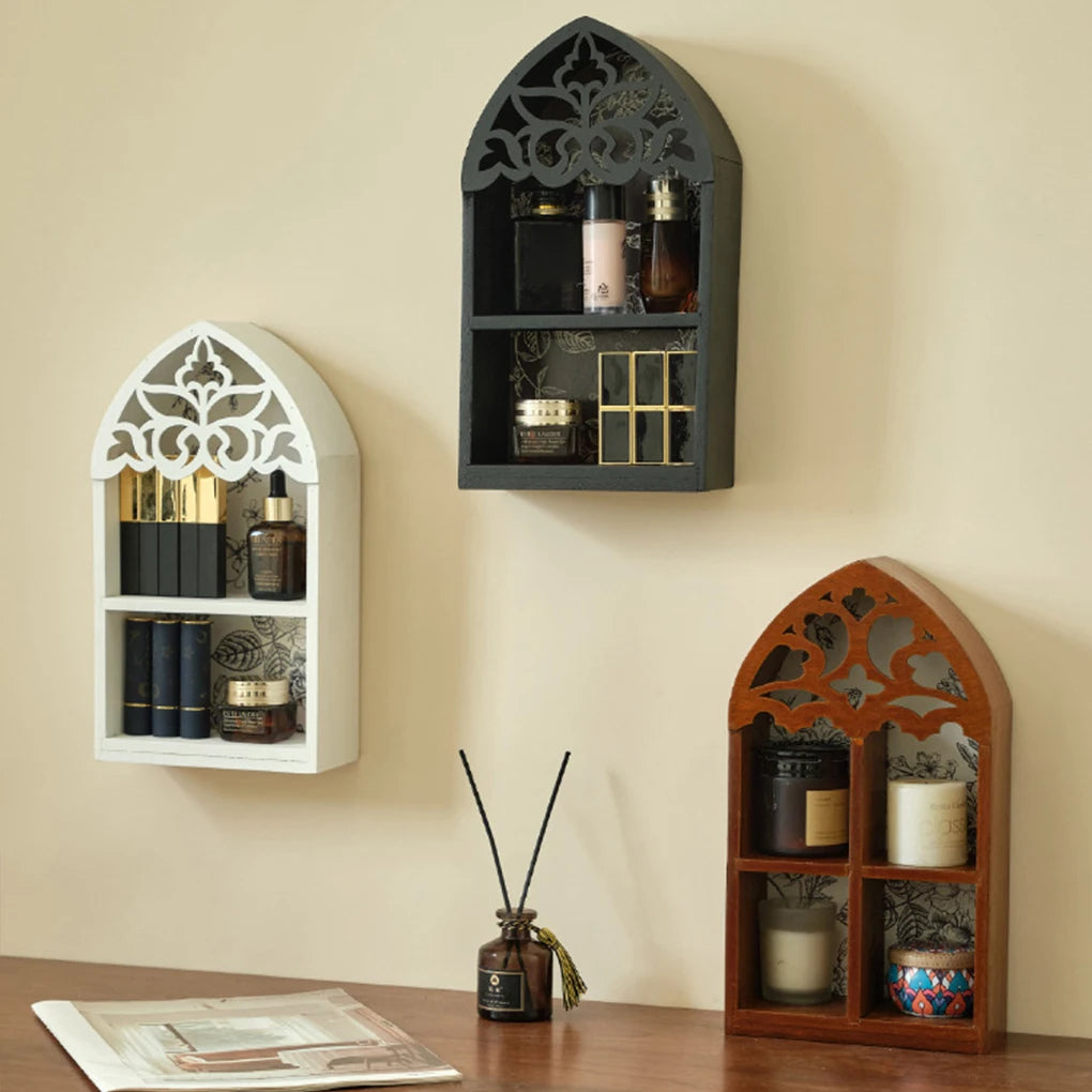 Storage Rack For Stylish And Organized Living Room Wooden Multi-layer Wall Storage Rack Display Rack