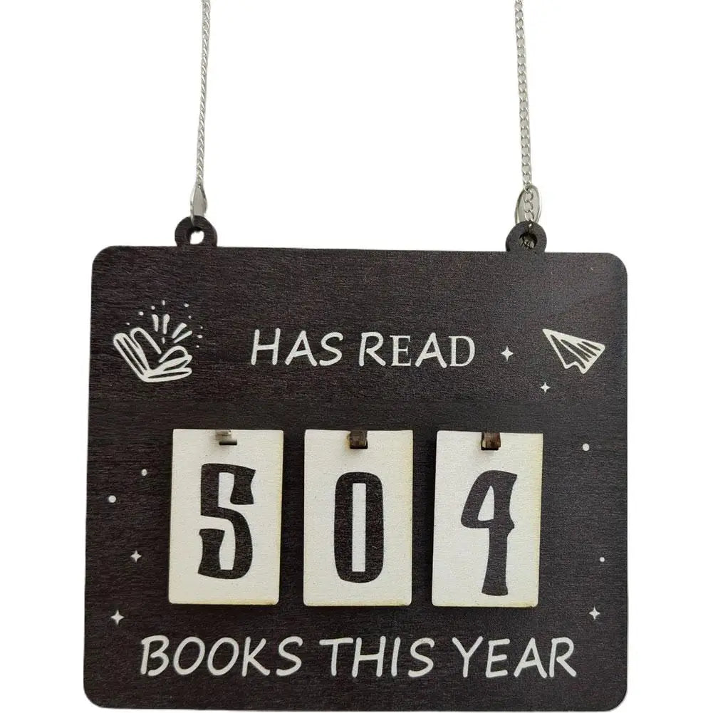 Hanging Bookshelf Decoration Home Festival Decoration Gifts ﻿ Hanging Bookshelf Counter Bookish Decor Reading Record Board