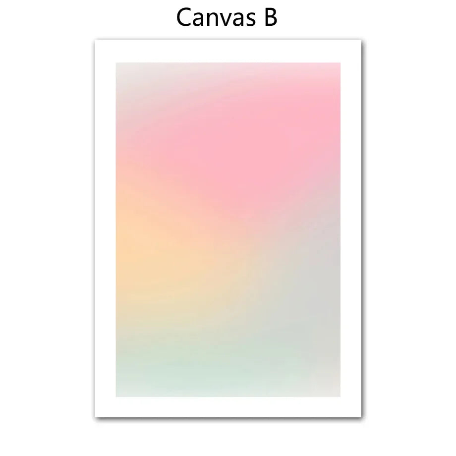 Classic Abstract Wall Art Colour Gradient Aesthetic Wall HD Canvas Print Poster Home Living Room Bedroom Decoration
