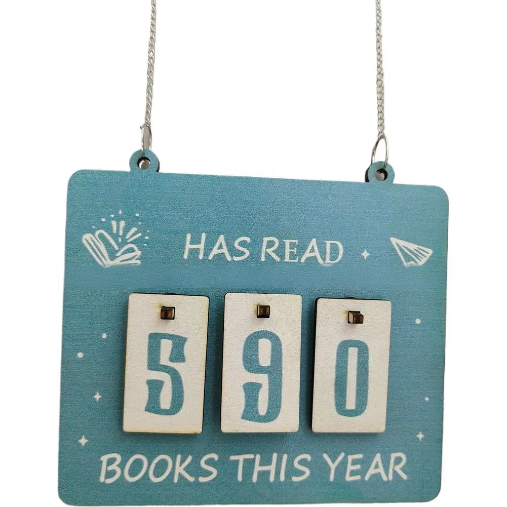 Hanging Bookshelf Decoration Home Hanging Bookshelf Counter Bookish Decor Reading Record Board Festival Decoration Gifts