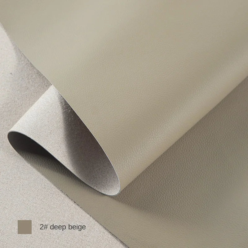 Litchi Textured Leather Fabric Wear-resisting for Sofa Furniture Soft Bag Background Wall Designer Diy Sewing Material Cloth