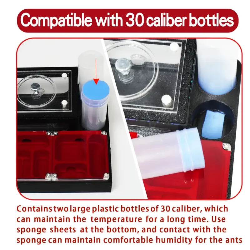 Ant Farm with Indepedent Rooms for Ants keeper , Ant Hill House Nest for Small and Middle Ants Colony