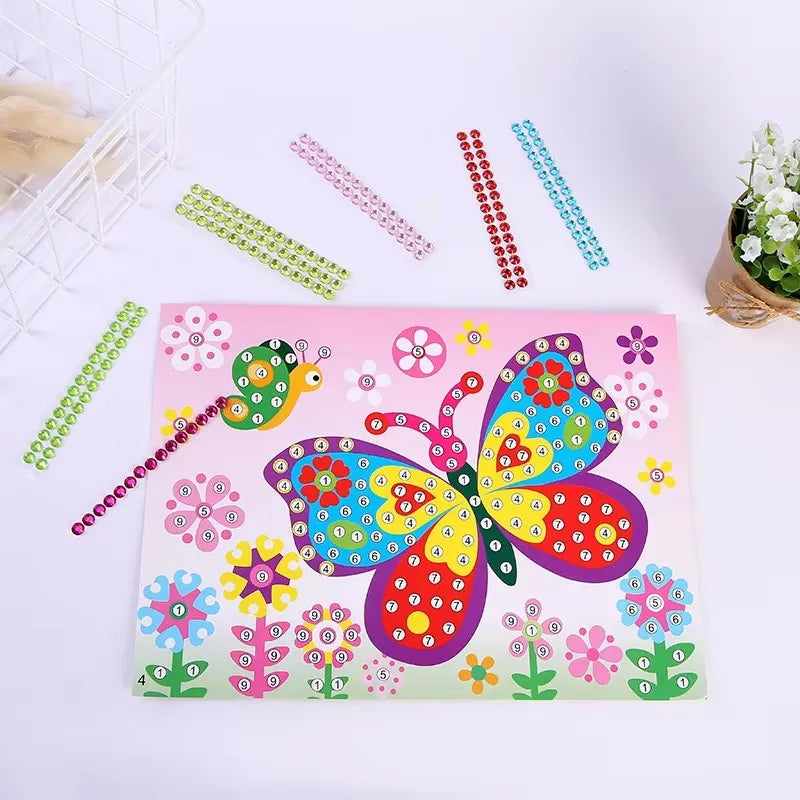 5~20pcs Decorative Painting DIY Diamond Stickers Household Handmade Crystal Paste Painting Mosaic Handicrafts Random Color TMZ