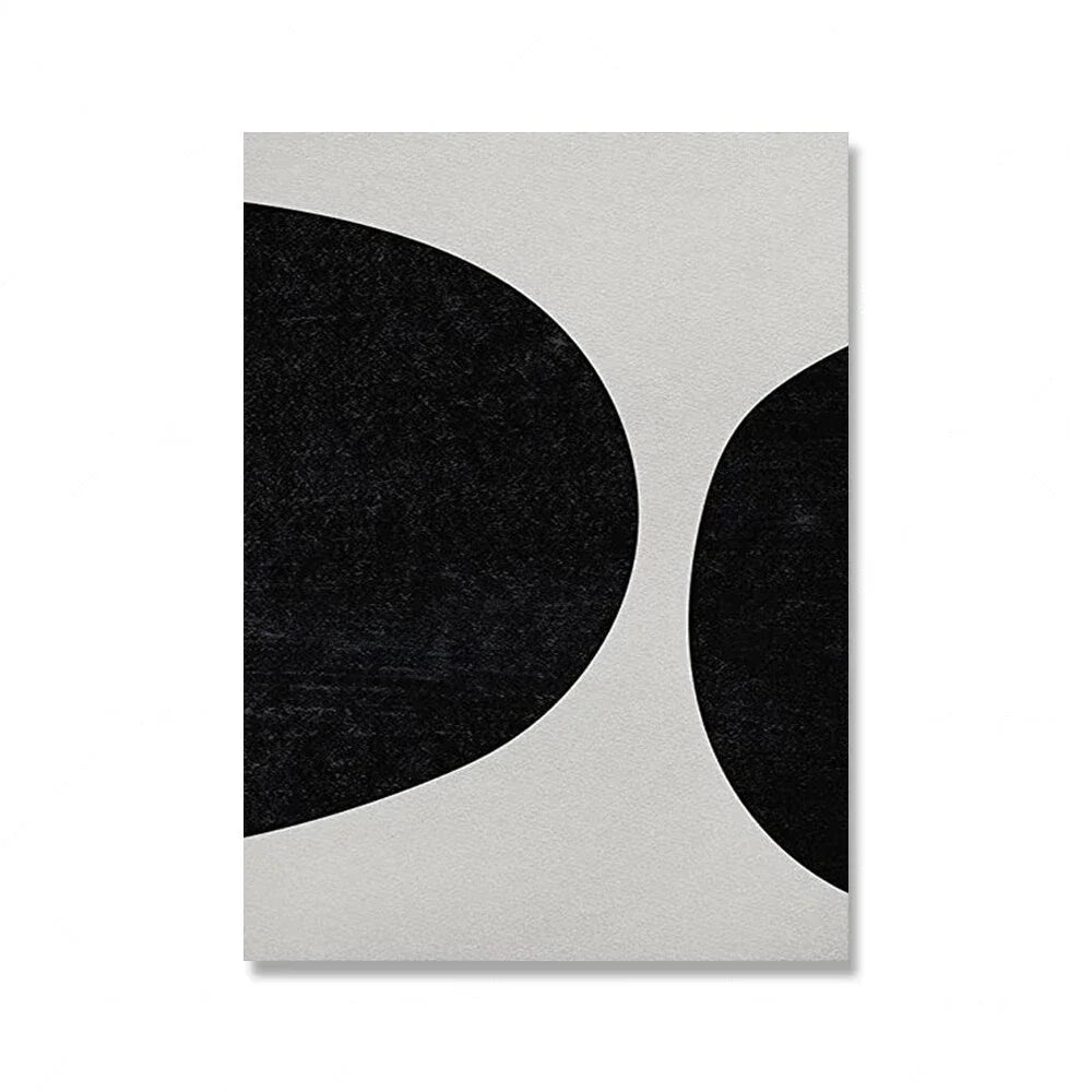 Modern Abstract Wall Art Mid Century Geometric Black Arches HD Canvas Print Poster Home Living Room Bedroom Decoration
