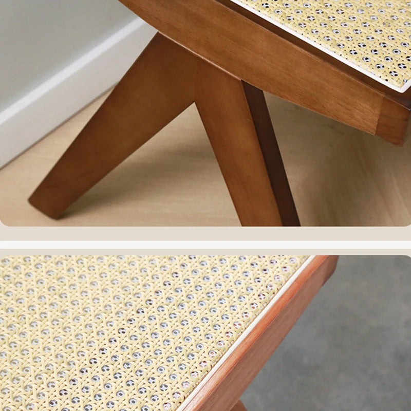 Vintage Wooden Stools Bench Woven Stools Modern Living Room Ottomans Outdoor Single Person Ottomans Entrance Hall Furniture