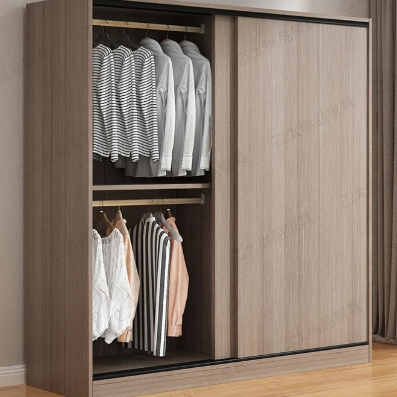 Storage Bedroom Wardrobe Wooden Hanging Organization Design Wardrobe Luxury Modern Ropero Armable De Ropa house Accessories