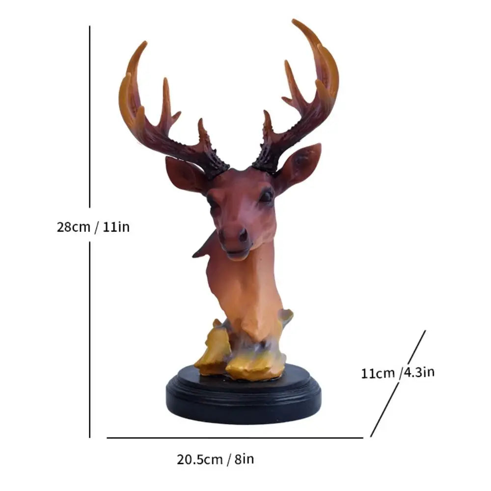 Desktop Ornament Resin Deer Ornament Modern Minimalist Deer Statue Decorative Animal Sculpture Entrance