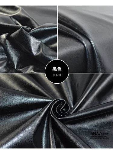 Artificial Leather Fabric Texture Soft Leather Micro Elastic Suit Clothing Designer Wholesale Cloth for Diy Sewing Material