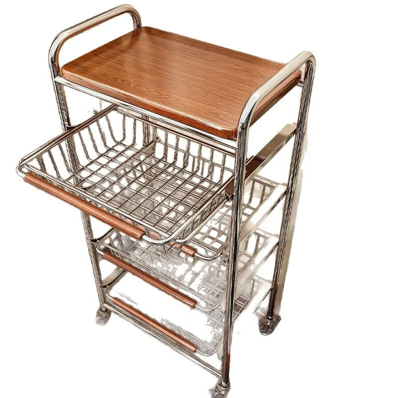 Kitchen Storage Shelf Modern Sliding Racks Corner Organization Rack Multifunctional Shelves Organizers Kitchens Accessories