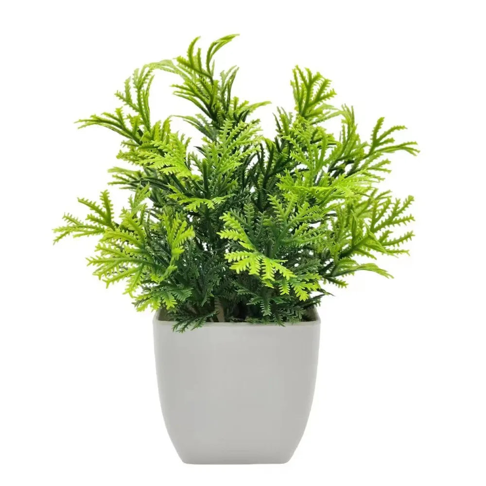 Artificial Plants Small Tree Pot Fake Plant Flowers Potted Ornaments For Home Room Table Pulp Pot Garden Decor
