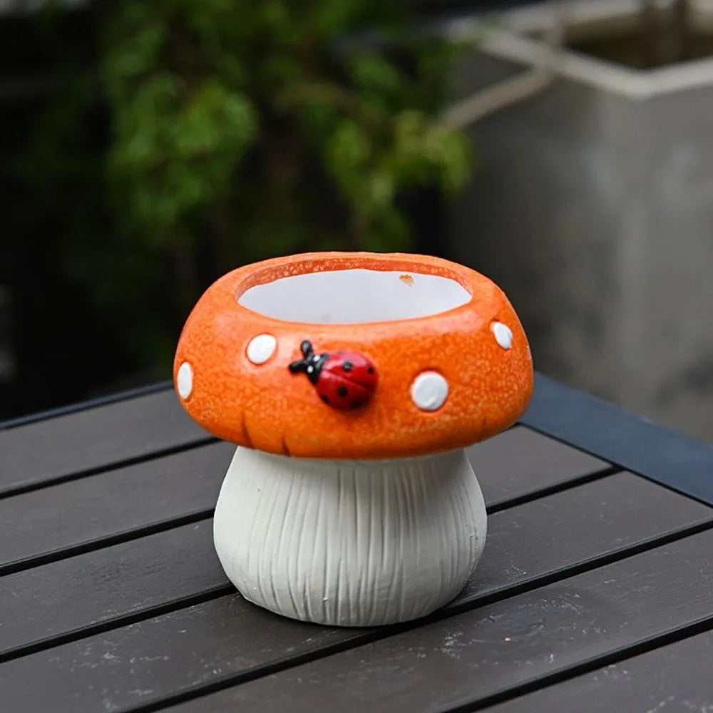 Flower Arrangement Container Ceramic Mushroom Vase Exquisite Modern Flower Pot Creative Hydroponic Flower Holder Living Room