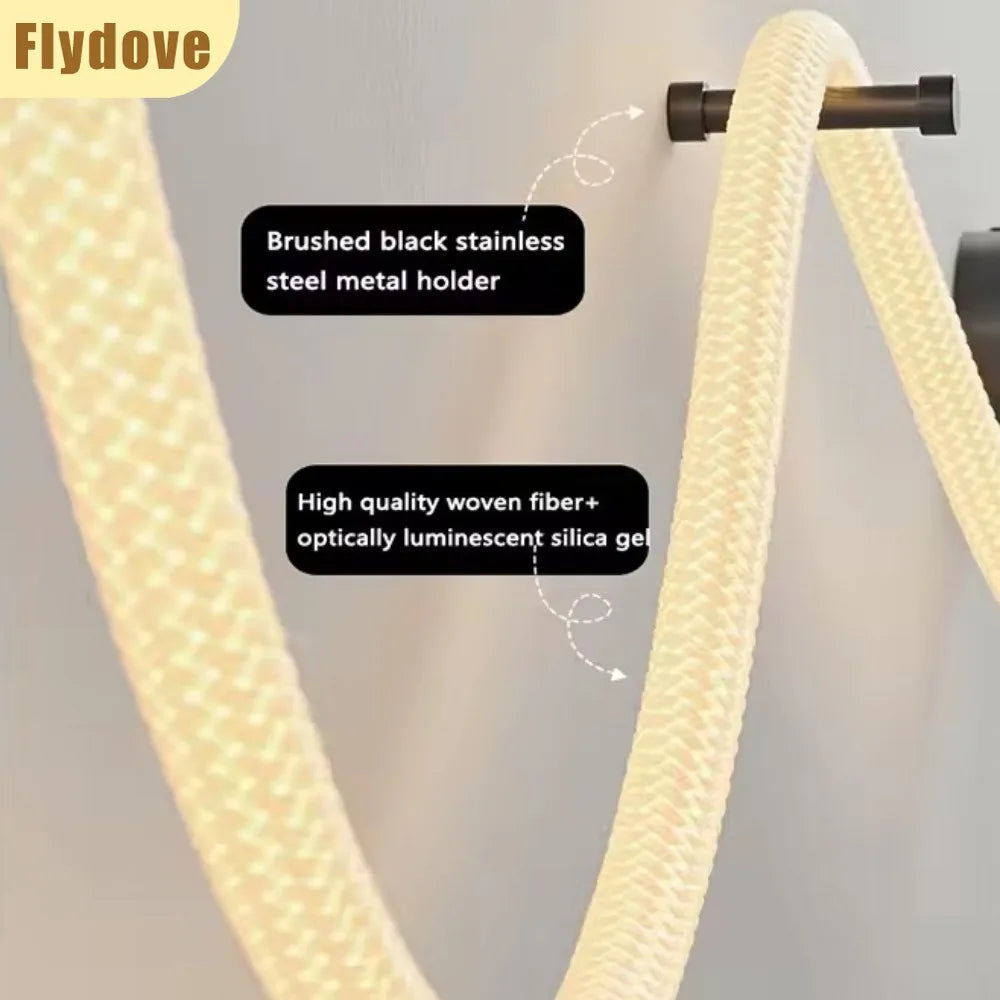 Minimalist Living Room Bar DIY Creative Music Note Art Linear Light Bedroom Bedhead Corridor Atmosphere Decorative Wall Light