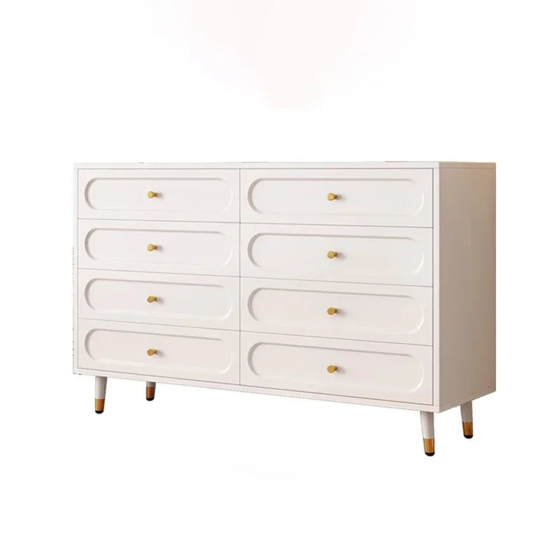 Modern Simple Dresser Cabinet Minimalist Cream Hidden Storage Living Room Cabinets Stylish Handles Dressoir Kast Furniture